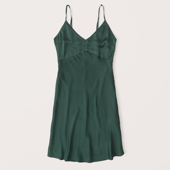 A&F Satin Slip Mini Dress - Picture 1 of 6